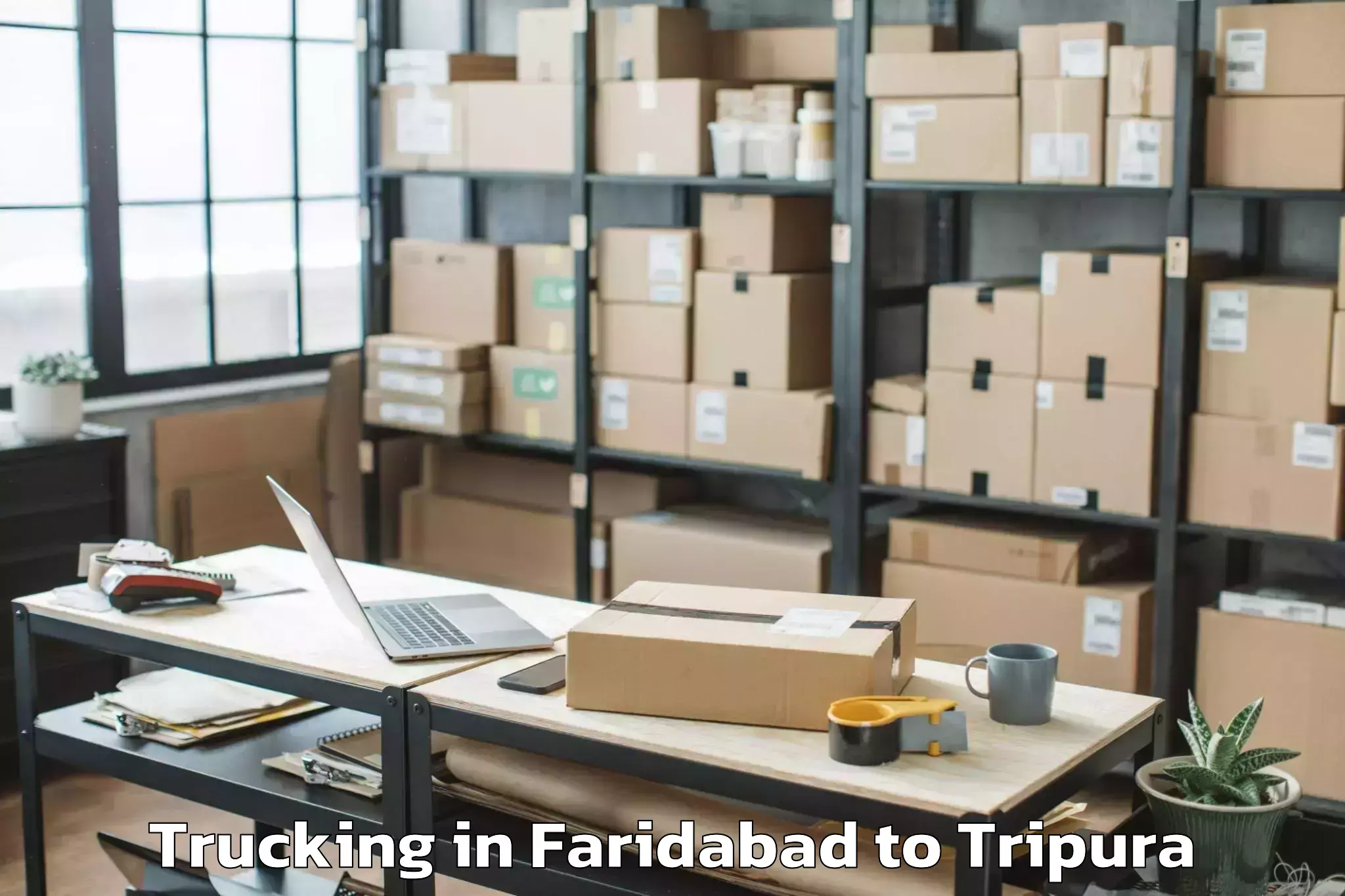 Reliable Faridabad to Icfai University Tripura Agart Trucking